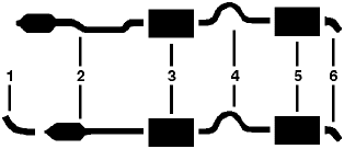 1976 Dodge Charger Coronet 8 Cyl 440 Engine Dual Exhaust System diagram