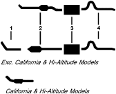 1979 Dodge Magnum ST. Regis 8 Cyl 5.9L Engine Dual Exhaust System diagram