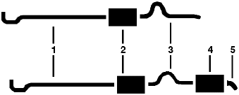 1975 Dodge Dart 8 Cyl 360 Engine Dual Exhaust System diagram