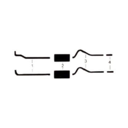Sistema de escape doble para motor Dodge Demon 340 de 1972