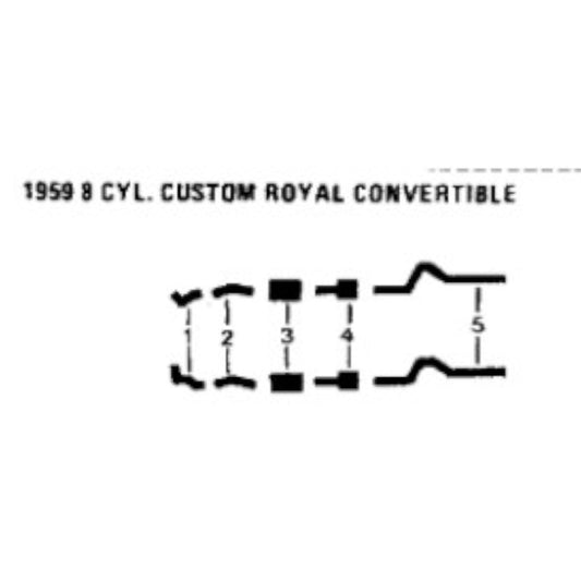 1959 Dodge Coronet Convertible 383 Engine Dual Exhaust System