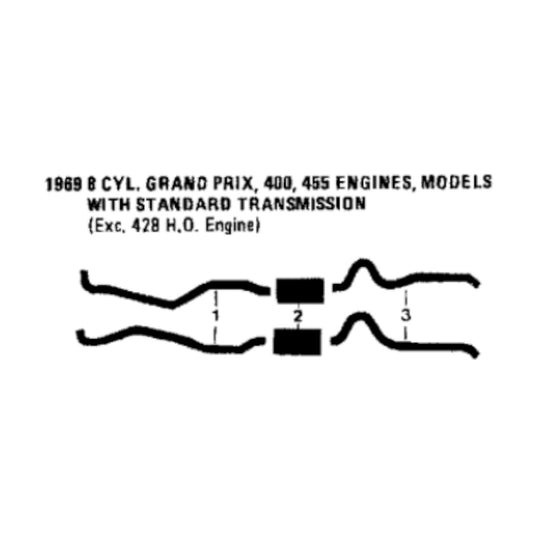 1969 Pontiac Grand Prix 400 455 Engines Dual Exhaust System