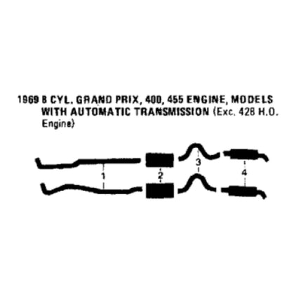 1969 Pontiac Grand Prix 400 455 Engines Dual Exhaust System
