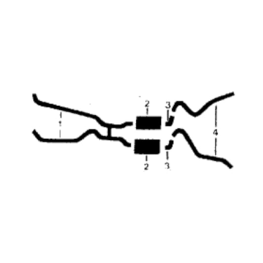 1965 Ford Custom 352 & 390 Engine Dual Exhaust System
