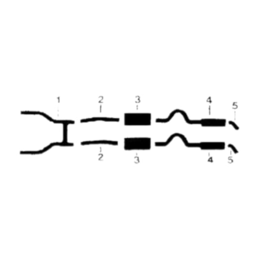 1965-66 Ford Mustang 260 & 289 Engine Dual Exhaust System