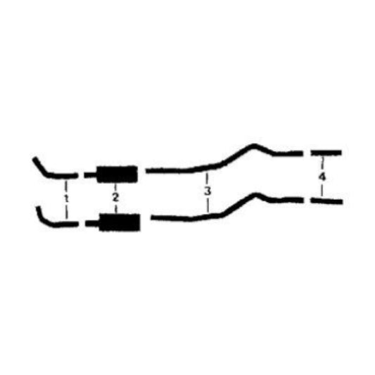 1955 Ford Thunderbird 292 312 Engines Dual Exhaust System