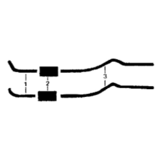 1955-56 Ford Police Interceptor 8 Cyl Engine Dual Exhaust System