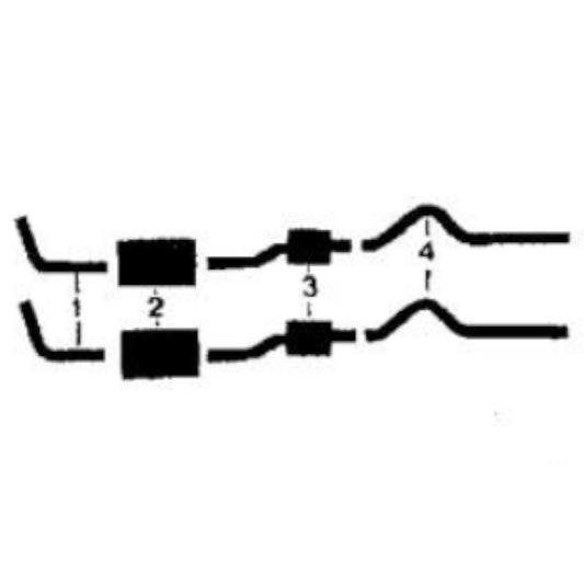 1956 Ford Thunderbird 292 312 Engine Dual Exhaust System