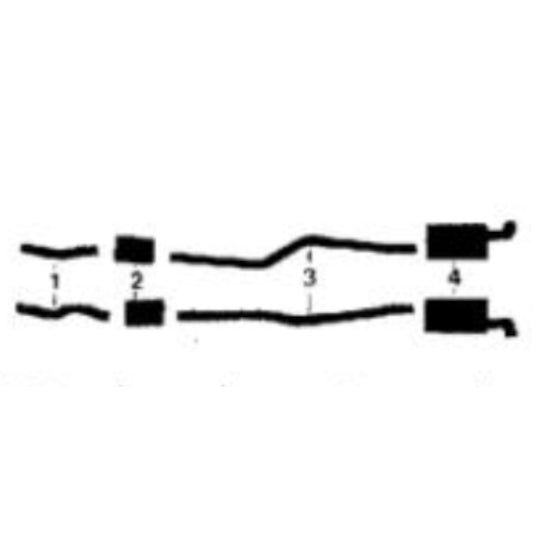 1963 Ford 300 Model 352 & 390 Engines Dual Exhaust System
