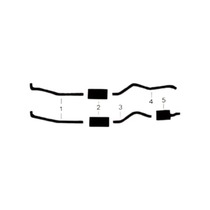 1975 Plymouth Duster 360 Engine Dual Exhaust System