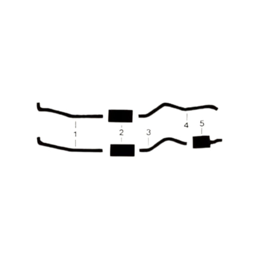 1975 Plymouth Duster 360 Engine Dual Exhaust System