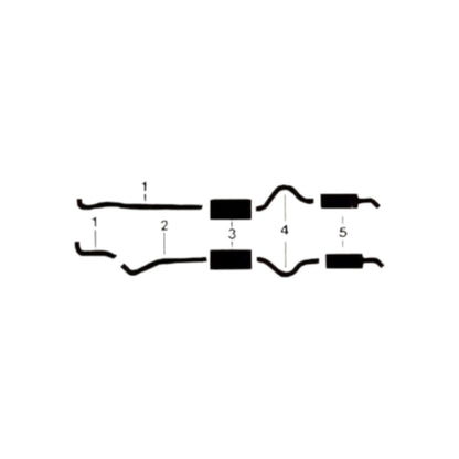 Sistema de escape doble para motores 400 440 de Plymouth Satellite Roadrunner de 1974