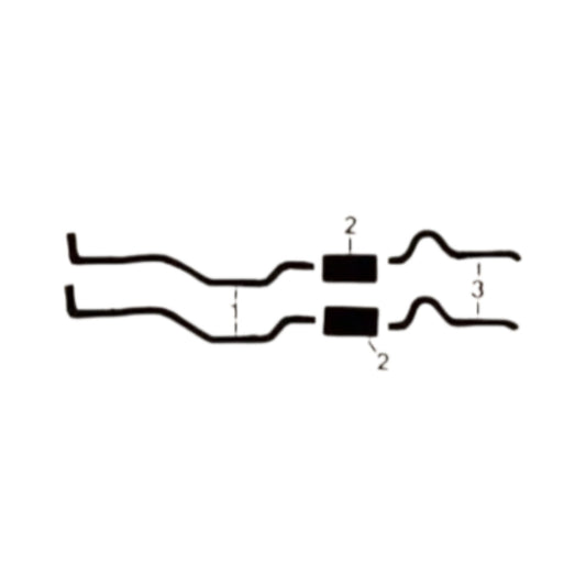 1974 Chrysler All Models 8 Cyl Engine Dual Exhaust System