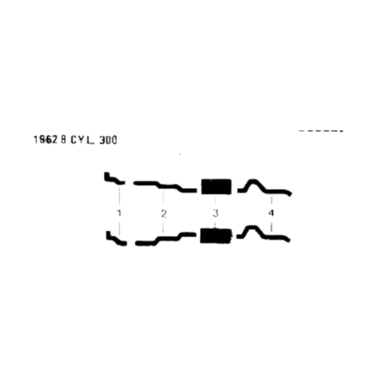 1962 Chrysler 300 8 Cyl Engine Dual Exhaust System