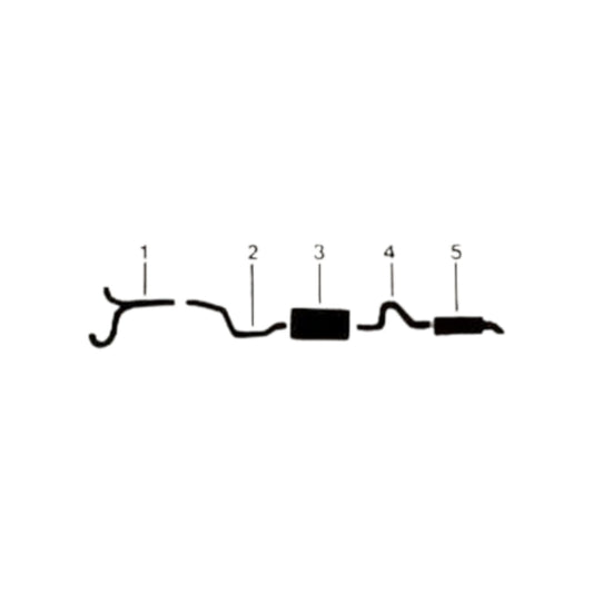 1975 Chrysler Newport 440 Engine (Non-Catalytic) Single Exhaust System