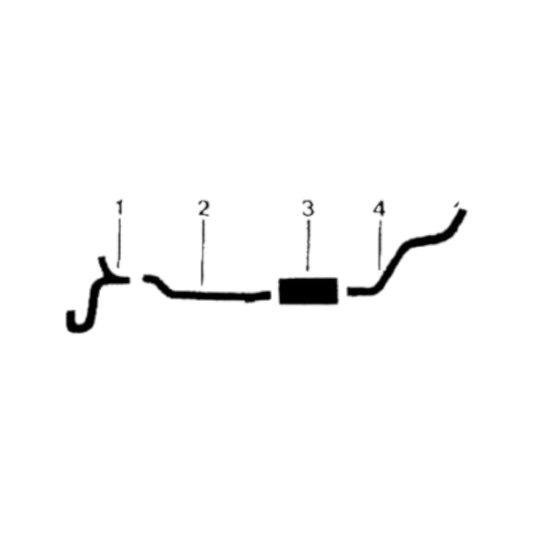 1964 Buick Special 6 Cyl Engine Single Exhaust System