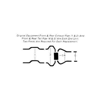 1967-68 Chevrolet Camaro 327 350 396 Engines Dual Exhaust System