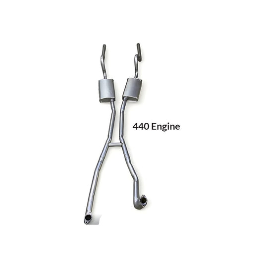 1970 B-Body Roadrunner GTX Charger 383 426 440 Engine Dual Exhaust System