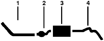 1987 Dodge Van B200 & 250 6 Cyl Single Exhaust System diagram