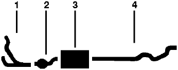 1988-91 Dodge Van A, B100 & 150 6 Cyl 3.9L Engine Single Exhaust System diagram