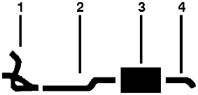 1968 Chevrolet (Models Over 1 Ton) 8 Cyl Single Exhaust System diagram