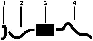 1957-64 Ford (Models Over 1 Ton) 8 Cyl Single Exhaust System diagram