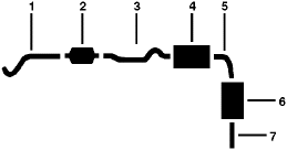 1977 Pontiac Sunbird 4 Cyl 140 (2.3L) Engine Single Exhaust System diagram