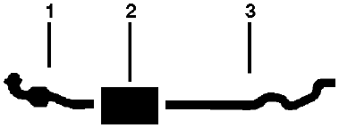 1989-90 Dodge Caravan, Grand Caravan 6 Cyl 3.0L Engine Single Exhaust System diagram