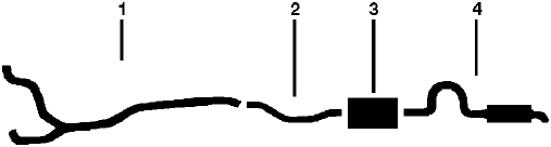 1972 Dodge Polara, Monaco Station Wagon 8 Cyl 400 Engine Single Exhaust System diagram