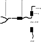 1966 Ford Torino & Elite 8 Cyl Single Exhaust System diagram