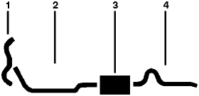 1964 Oldsmobile Cutlass & Ciera 8 Cyl Single Exhaust System diagram