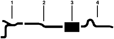 1964 Oldsmobile Cutlass & Ciera 6 Cyl Single Exhaust System diagram