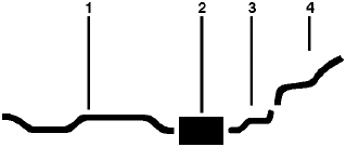 1967 Oldsmobile Cutlass & Ciera 6 Cyl Single Exhaust System diagram