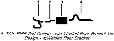 1970 American Motors Javelin, Amx 8 Cyl Single Exhaust System diagram
