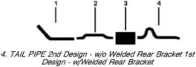 1970 American Motors Javelin 6 Cyl Single Exhaust System diagram