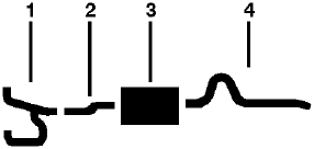 1971 American Motors Hornet 8 Cyl Single Exhaust System diagram