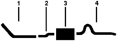 1971 American Motors Hornet 6 Cyl Single Exhaust System diagram