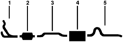 1975 American Motors Matador 8 Cyl 304, 360 Engine Single Exhaust System diagram