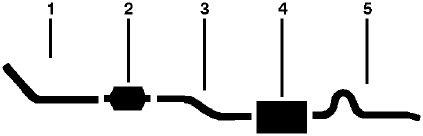 1978-79 American Motors Amx, Concord 4 Cyl 121 Engine Single Exhaust System diagram