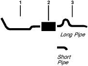 1964-69 Chevrolet 1969, Prior (Models 1 Ton & Under) 4 & 6 Cyl Single Exhaust System diagram