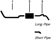 1970 Chevrolet C/K/P/R/V20/2500 6 Cyl Single Exhaust System diagram