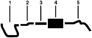 1980-81 Dodge C/D/F/P/T/W300 & 350 6 Cyl Single Exhaust System diagram