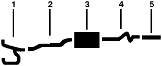 1969-71 Dodge C/D/F/P/T/W200 & 250 8 Cyl Single Exhaust System diagram