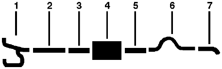 1989-91 Dodge C/D/F/P/T/W300 & 350 6 Cyl Single Exhaust System diagram