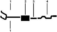 1975 Ford F, P-350 8 Cyl Single Exhaust System diagram