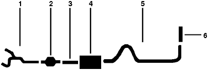 1978 Ford F-100 & 150 8 Cyl 460 (6.6L) Engine Single Exhaust System diagram