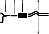 1987 Ford F-250 8 Cyl 5.8L Engine Single Exhaust System diagram