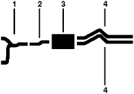 1985-86 Ford Van E-300 & 350 8 Cyl 5.8L Engine Single Exhaust System diagram