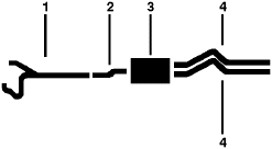 1985-86 Ford Van E-200 & 250 8 Cyl 5.8L Engine Single Exhaust System diagram