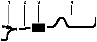 1988-91 Ford Van E-100 & 150 8 Cyl 351 (5.8L) Engine Single Exhaust System diagram